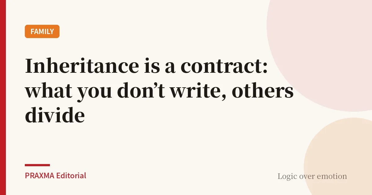 Inheritance is a contract: what you don't write, others divide