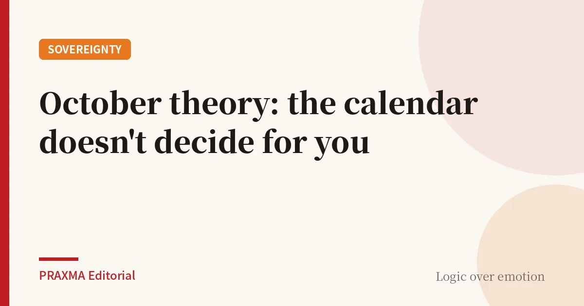 October theory: the calendar doesn't decide for you