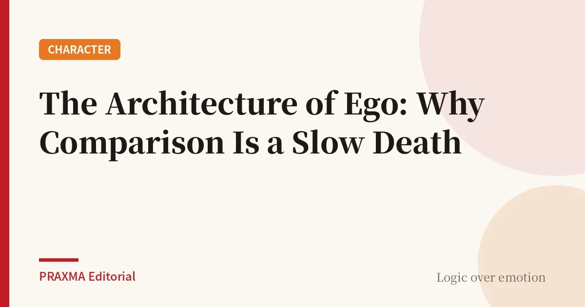 The Architecture of Ego: Why Comparison Is a Slow Death