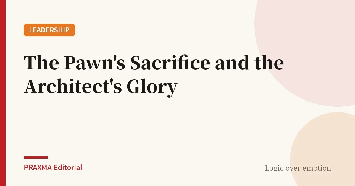 The Pawn's Sacrifice and the Architect's Glory