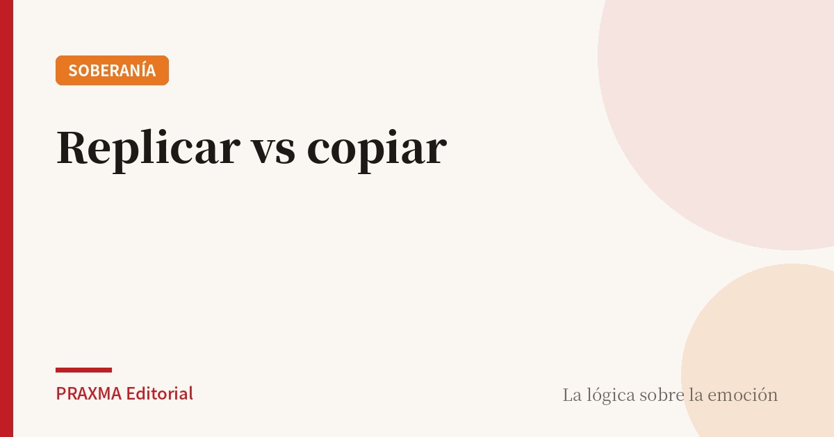 REPLICAR VS COPIAR